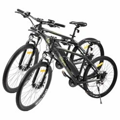 2PCS ELEGLIDE M1 PLUS Electric Mountain Bike 27.5 Inch 250W Brushless Motor SHIMANO 21 Speeds Shifter 36V 12.5Ah Battery 25Km/h Speed IPX4 Waterproof Electric-Assist Up To 100km Max Range Aluminum Alloy Frame Dual Disk Brake - Black