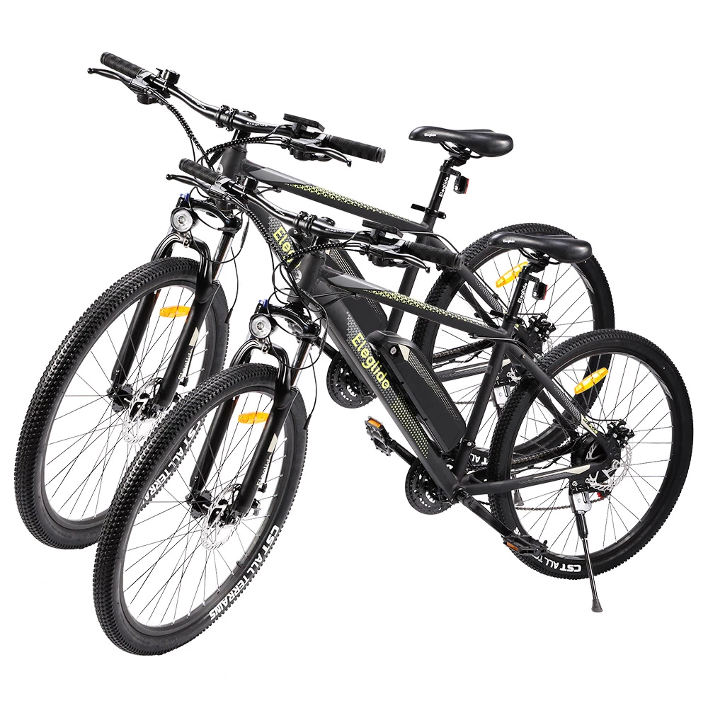 2PCS ELEGLIDE M1 PLUS Electric Mountain Bike 27.5 Inch 250W Brushless Motor SHIMANO 21 Speeds Shifter 36V 12.5Ah Battery 25Km/h Speed IPX4 Waterproof Electric-Assist Up To 100km Max Range Aluminum Alloy Frame Dual Disk Brake - Black 1 2PCS ELEGLIDE M1 PLUS Electric Mountain Bike 27.5 Inch 250W Brushless Motor SHIMANO 21 Speeds Shifter 36V 12.5Ah Battery 25Km/h Speed IPX4 Waterproof Electric-Assist Up To 100km Max Range Aluminum Alloy Frame Dual Disk Brake - Black