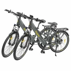 2PCS ELEGLIDE T1 STEP-THRU Electric Trekking Bike 27.5 Inch CST Tires 36V 12.5AH Battery 250W Brushless Motor Shimano 7 Gears Max Speed 25Km/h Max Range 100KM Max Load 120KG IPX4 Waterproof Dual Disk Brake Trekking E-Bike - Gray