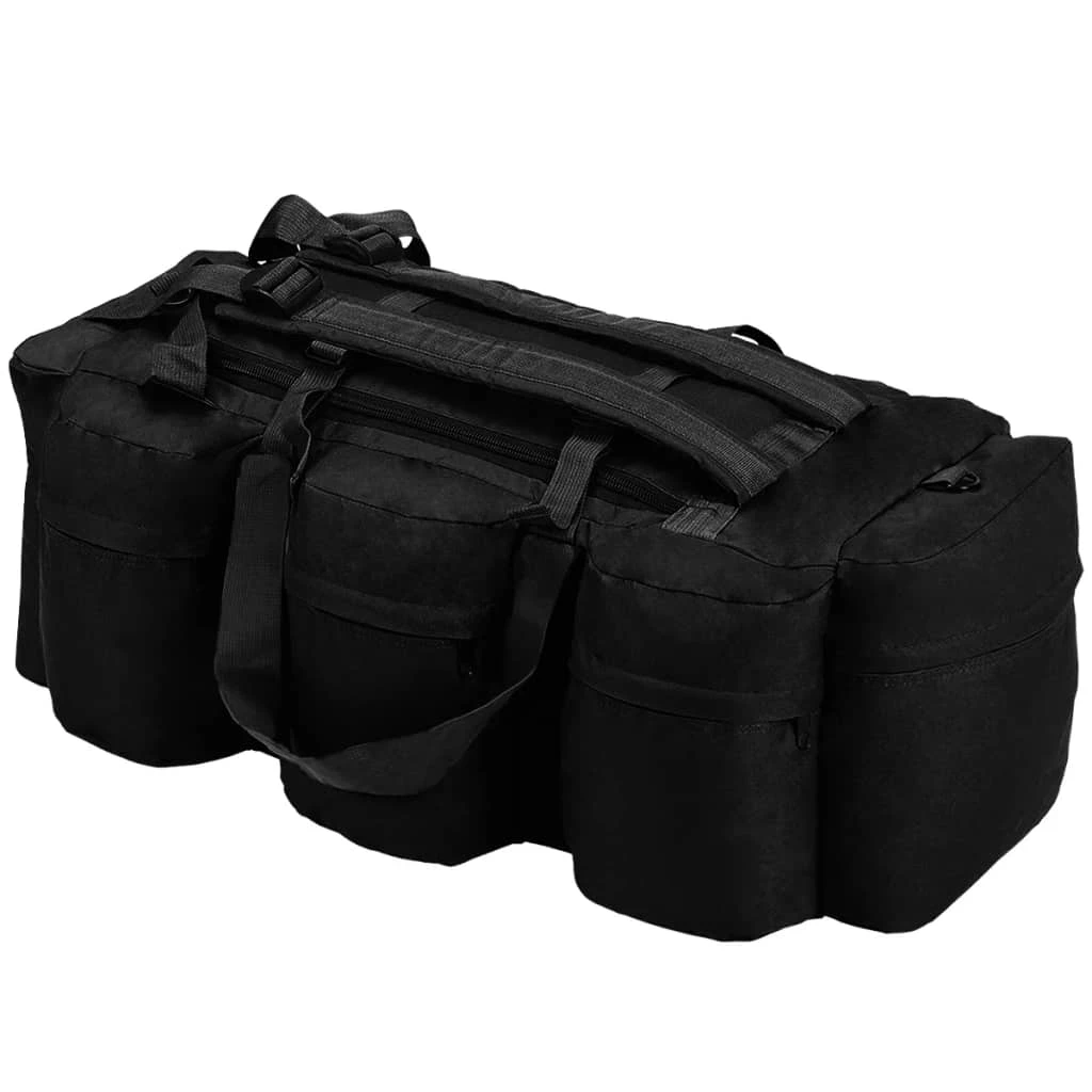 3-in-1 Army-Style Duffel Bag 120 L Black 1 3-in-1 Army-Style Duffel Bag 120 L Black