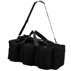 3-in-1 Army-Style Duffel Bag 120 L Black 9 3-in-1 Army-Style Duffel Bag 120 L Black -Zhengbu Shop 3 in 1 Army Style Duffel Bag 120 L Black 428915 3
