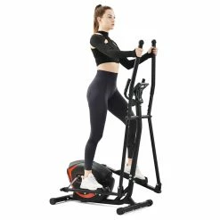 Merax Indoor Ergonomic Exercise Bike Elliptical Machine 8-level Resistance Adjustment Magnetic Brake System Non-slip Pedal LCD Display Maximum Load 120kg - Red -Zhengbu Shop 38229ac537664d5a829bcdb81bf4bb3e 475037 4