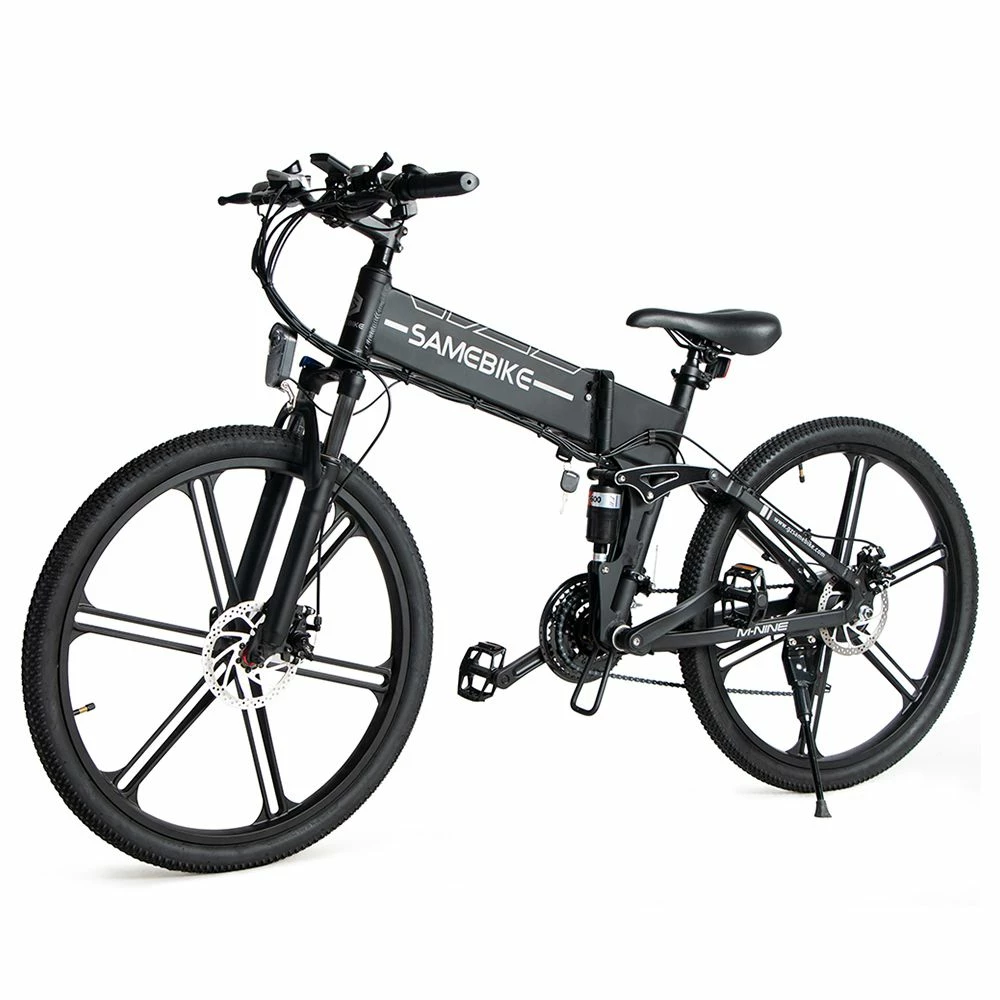 Samebike LO26-II Portable Folding Smart Electric Moped Bike 500W Motor Max 35km/h 26 Inch Tire - Black 2 Samebike LO26-II Portable Folding Smart Electric Moped Bike 500W Motor Max 35km/h 26 Inch Tire - Black - Image 2