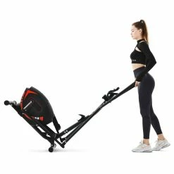 Merax Indoor Ergonomic Exercise Bike Elliptical Machine 8-level Resistance Adjustment Magnetic Brake System Non-slip Pedal LCD Display Maximum Load 120kg - Red -Zhengbu Shop 598bbc1aca2d47d19dc9b431e3e29c28 475037 3