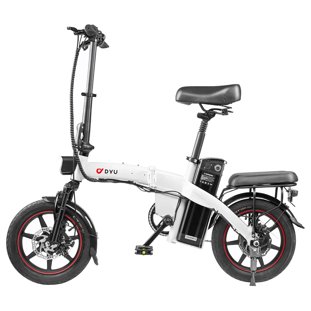 DYU A5 Electric Bicycle 350W Motor Max Speed 25km/h 36V 7.5Ah Battery 70km Max Range - White 1 DYU A5 Electric Bicycle 350W Motor Max Speed 25km/h 36V 7.5Ah Battery 70km Max Range - White