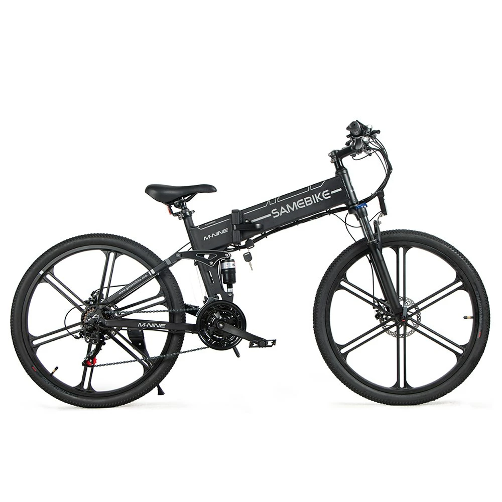 Samebike LO26-II Portable Folding Smart Electric Moped Bike 500W Motor Max 35km/h 26 Inch Tire - Black 4 Samebike LO26-II Portable Folding Smart Electric Moped Bike 500W Motor Max 35km/h 26 Inch Tire - Black - Image 4