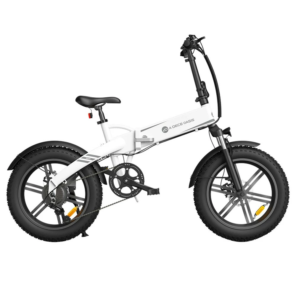ADO A20F Beast Foldable E-Bike 20*4.0 Inch Fat Tire 250W Motor 25Km/h Speed 36V 14.5Ah Battery For 120KM Range Torque Sensor Shimano 7 Speed Dual Hydraulic Disc Brake IPX5 Waterproof IPS Color Display With ADO EBIKE App Control - White - Image 2