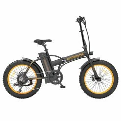 AOSTIRMOTOR A20 Folding Electric Bike 20*4.0 Fat Tire 36V 13Ah Battery 500W Motor 40km/h Max Speed - Orange