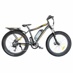 AOSTIRMOTOR S07-B Electric Bike 26*4.0'' Fat Tire 48V 13Ah Battery 750W Motor 7 Speed Shimano Gear - Black