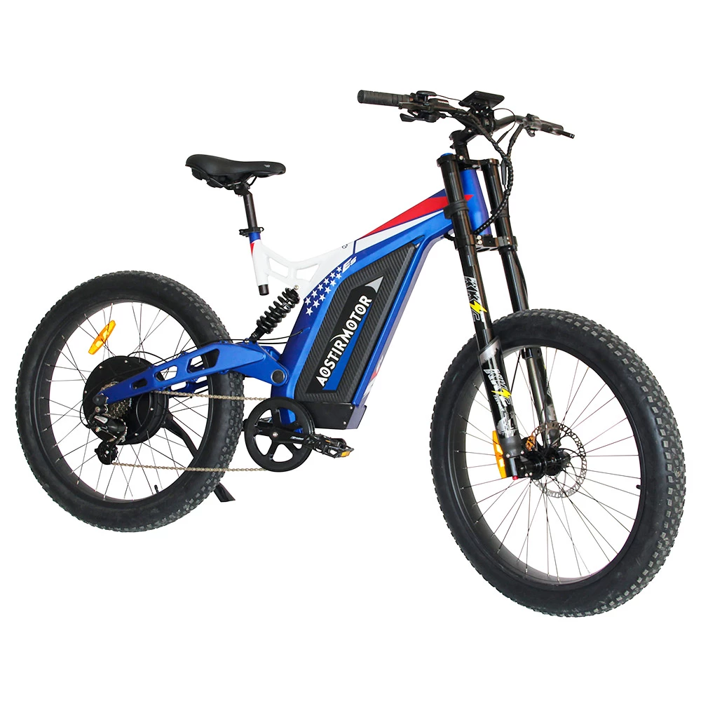 AOSTIRMOTOR S17 1500W Electric Bike 26*3.0'' Fat Tire 48V 20Ah Battery 50km/h Max Speed 7 Speed Shimano Gear - Image 4