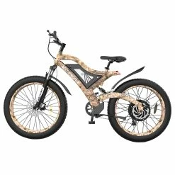 AOSTIRMOTOR S18 1500W Electric Bike 26*4.0'' Fat Tire 48V 15Ah Battery 50km/h Max Speed 7 Speed Shimano Gear