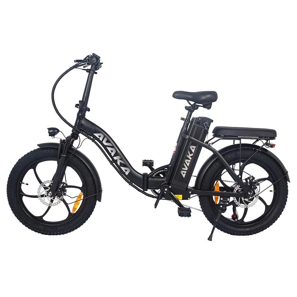 AVAKA BZ20 PLUS Electric Bike Foldable 20*3.0 Inch Fat Tires 500W Brushless Motor 25Km/h Max Speed 48V 15Ah Battery 100Km Range 120KG Max Load Dual Disc Brake Shimano 7-Speed Gear IP54 Waterproof LCD Display- IT Wheel Black 2 AVAKA BZ20 PLUS Electric Bike Foldable 20*3.0 Inch Fat Tires 500W Brushless Motor 25Km/h Max Speed 48V 15Ah Battery 100Km Range 120KG Max Load Dual Disc Brake Shimano 7-Speed Gear IP54 Waterproof LCD Display- IT Wheel Black - Image 2