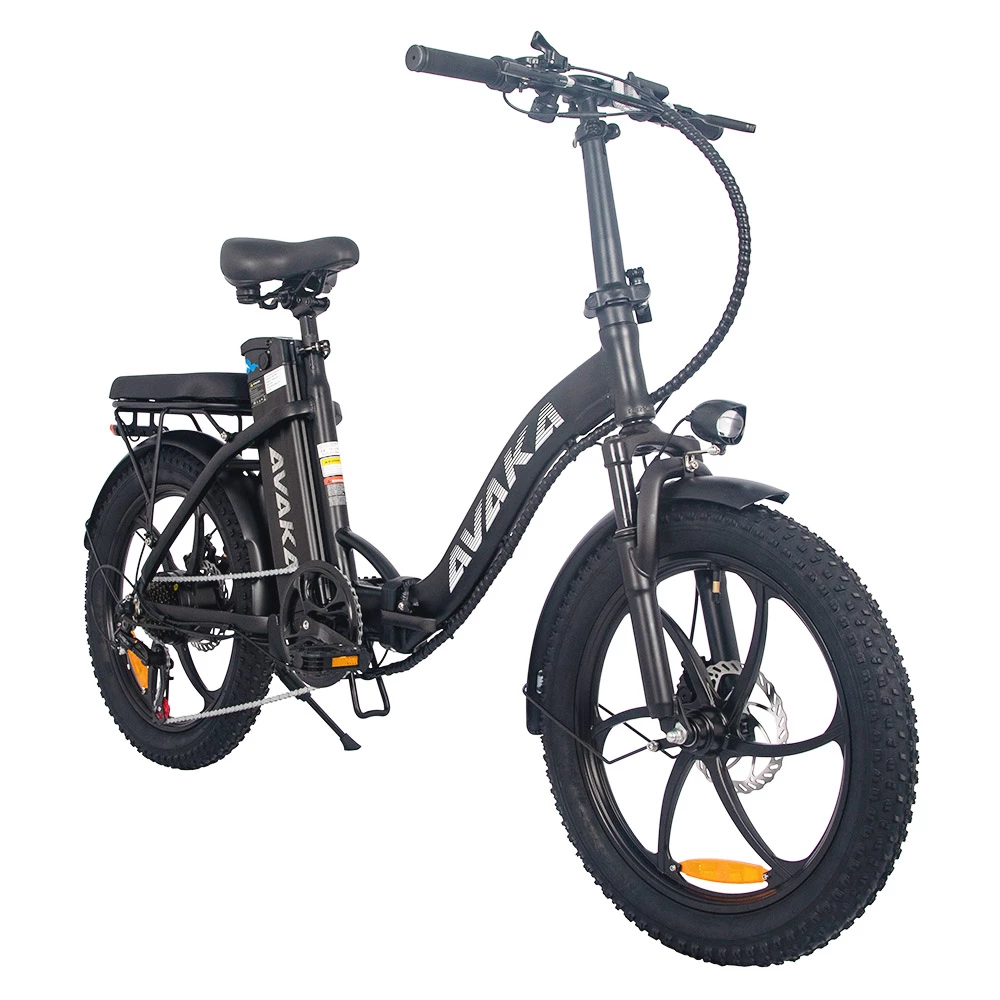 AVAKA BZ20 PLUS Electric Bike Foldable 20*3.0 Inch Fat Tires 500W Brushless Motor 25Km/h Max Speed 48V 15Ah Battery 100Km Range 120KG Max Load Dual Disc Brake Shimano 7-Speed Gear IP54 Waterproof LCD Display- IT Wheel Black 3 AVAKA BZ20 PLUS Electric Bike Foldable 20*3.0 Inch Fat Tires 500W Brushless Motor 25Km/h Max Speed 48V 15Ah Battery 100Km Range 120KG Max Load Dual Disc Brake Shimano 7-Speed Gear IP54 Waterproof LCD Display- IT Wheel Black - Image 3