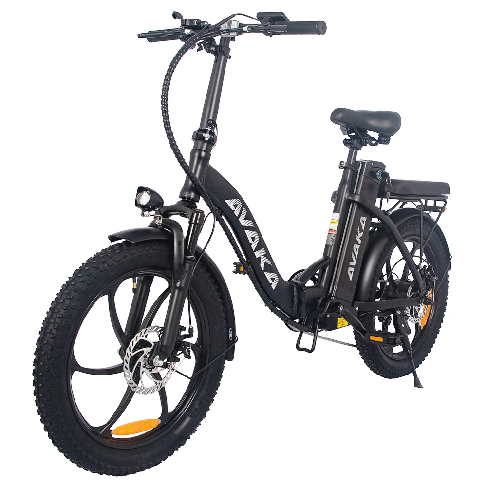 AVAKA BZ20 PLUS Electric Bike Foldable 20*3.0 Inch Fat Tires 500W Brushless Motor 25Km/h Max Speed 48V 15Ah Battery 100Km Range 120KG Max Load Dual Disc Brake Shimano 7-Speed Gear IP54 Waterproof LCD Display- IT Wheel Black 4 AVAKA BZ20 PLUS Electric Bike Foldable 20*3.0 Inch Fat Tires 500W Brushless Motor 25Km/h Max Speed 48V 15Ah Battery 100Km Range 120KG Max Load Dual Disc Brake Shimano 7-Speed Gear IP54 Waterproof LCD Display- IT Wheel Black - Image 4