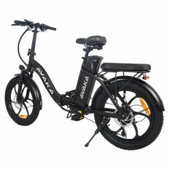 AVAKA BZ20 PLUS Electric Bike Foldable 20*3.0 Inch Fat Tires 500W Brushless Motor 25Km/h Max Speed 48V 15Ah Battery 100Km Range 120KG Max Load Dual Disc Brake Shimano 7-Speed Gear IP54 Waterproof LCD Display- IT Wheel Black 11 AVAKA BZ20 PLUS Electric Bike Foldable 20*3.0 Inch Fat Tires 500W Brushless Motor 25Km/h Max Speed 48V 15Ah Battery 100Km Range 120KG Max Load Dual Disc Brake Shimano 7-Speed Gear IP54 Waterproof LCD Display- IT Wheel Black -Zhengbu Shop AVAKA BZ20 PLUS Electric Bike One Wheel Black 514569 5