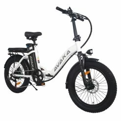 AVAKA BZ20 PLUS Electric Bike Foldable 20*3.0 Inch Fat Tires 500W Brushless Motor 25Km/h Max Speed 48V 15Ah Battery 100Km Range 120KG Max Load Dual Disc Brake Shimano 7-Speed Gear IP54 Waterproof LCD Display- FT Wheel White 8 AVAKA BZ20 PLUS Electric Bike Foldable 20*3.0 Inch Fat Tires 500W Brushless Motor 25Km/h Max Speed 48V 15Ah Battery 100Km Range 120KG Max Load Dual Disc Brake Shimano 7-Speed Gear IP54 Waterproof LCD Display- FT Wheel White -Zhengbu Shop AVAKA BZ20 PLUS Electric Bike Spoked Wheel White 514568 2