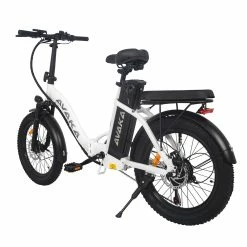 AVAKA BZ20 PLUS Electric Bike Foldable 20*3.0 Inch Fat Tires 500W Brushless Motor 25Km/h Max Speed 48V 15Ah Battery 100Km Range 120KG Max Load Dual Disc Brake Shimano 7-Speed Gear IP54 Waterproof LCD Display- FT Wheel White 10 AVAKA BZ20 PLUS Electric Bike Foldable 20*3.0 Inch Fat Tires 500W Brushless Motor 25Km/h Max Speed 48V 15Ah Battery 100Km Range 120KG Max Load Dual Disc Brake Shimano 7-Speed Gear IP54 Waterproof LCD Display- FT Wheel White -Zhengbu Shop AVAKA BZ20 PLUS Electric Bike Spoked Wheel White 514568 4