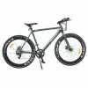 AVAKA R1 Electric Bike 700C*32C Inch Wheels 250W Brushless Motor 25Km/h Max Speed 36V 9Ah Battery Shimano 7-Speed Transmission IP65 Waterproof Double Mechanical Disc Brake LCD Display - Army Green