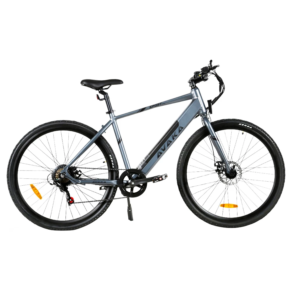 AVAKA R3 Electric Bike 700C*40C Inches Wheel 36V 350W Motor 12.5Ah Battery 32km/h Max Speed 70km Range Shimano 7-Speed Gear 120kg Load - Grey - Image 2