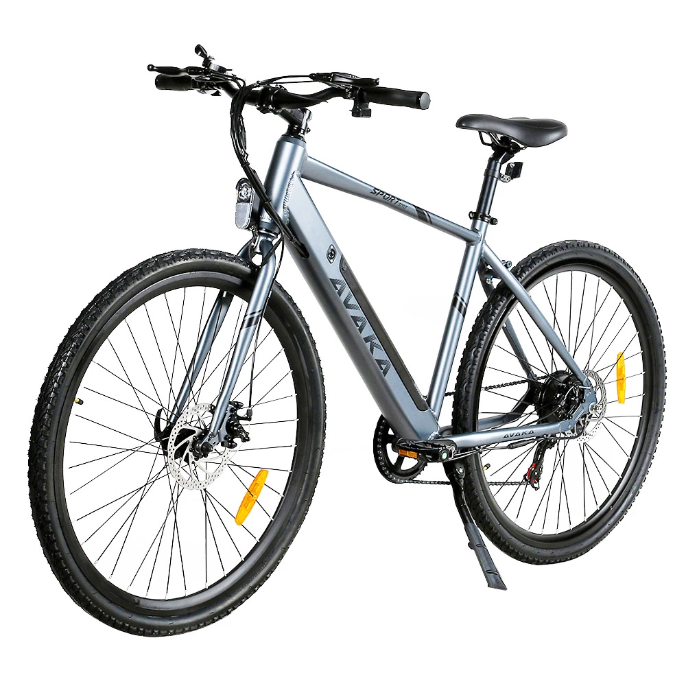 AVAKA R3 Electric Bike 700C*40C Inches Wheel 36V 350W Motor 12.5Ah Battery 32km/h Max Speed 70km Range Shimano 7-Speed Gear 120kg Load - Grey - Image 4