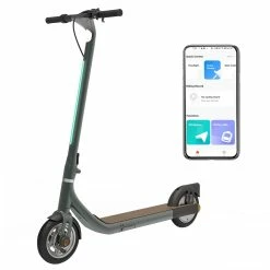 Atomi Alpha Folding Electric Scooter 9 Inch Tires 650W Motor 30Km/h Max Speed 36V 10Ah Battery For 40KM Max Range 120KG Max Load Support App Control Built-in Combination Lock - Pine Green