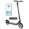 Atomi Alpha Folding Electric Scooter 9 Inch Tires 650W Motor 36V 10Ah Battery For 25 Miles Range 25Km/h Max Speed 120KG Max Load Support App Control Built-in Combination Lock - Green