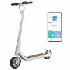 Atomi Alpha Folding Electric Scooter 9 Inch Tires 650W Motor 30Km/h Max Speed 36V 10Ah Battery For 40KM Max Range 120KG Max Load Support App Control Built-in Combination Lock - Zinc White