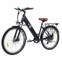 BEZIOR M3 Electric Bike 48V 500W Motor 32km/h Max Speed 10.4Ah Battery 60km Max Range 26*2.1'' CST Tires Shimano 7 Speed Gear - Black -Zhengbu Shop BEZIOR M3 Electric Bike 48V 500W Motor Black 519568 2