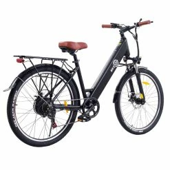 BEZIOR M3 Electric Bike 48V 500W Motor 32km/h Max Speed 10.4Ah Battery 60km Max Range 26*2.1'' CST Tires Shimano 7 Speed Gear - Black -Zhengbu Shop BEZIOR M3 Electric Bike 48V 500W Motor Black 519568 3