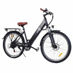 BEZIOR M3 Electric Bike 48V 500W Motor 32km/h Max Speed 10.4Ah Battery 60km Max Range 26*2.1'' CST Tires Shimano 7 Speed Gear - Black -Zhengbu Shop BEZIOR M3 Electric Bike 48V 500W Motor Black 519568 5