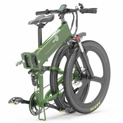BEZIOR X500 Pro Folding Electric Bike Bicycle 26 Inch Tire 500W Motor Max Speed 30Km/h 48V 10.4Ah Battery Aluminum Alloy Frame Shimano 7-Speed Shift 100KM Power-Assisted Range LCD Display IP54 Waterproof Max Load 200KG - Black Green 8 BEZIOR X500 Pro Folding Electric Bike Bicycle 26 Inch Tire 500W Motor Max Speed 30Km/h 48V 10.4Ah Battery Aluminum Alloy Frame Shimano 7-Speed Shift 100KM Power-Assisted Range LCD Display IP54 Waterproof Max Load 200KG - Black Green -Zhengbu Shop BEZIOR X500 PRO Electric Mountain Folding Bike Army Green 510823 2