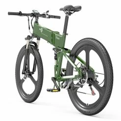 BEZIOR X500 Pro Folding Electric Bike Bicycle 26 Inch Tire 500W Motor Max Speed 30Km/h 48V 10.4Ah Battery Aluminum Alloy Frame Shimano 7-Speed Shift 100KM Power-Assisted Range LCD Display IP54 Waterproof Max Load 200KG - Black Green 10 BEZIOR X500 Pro Folding Electric Bike Bicycle 26 Inch Tire 500W Motor Max Speed 30Km/h 48V 10.4Ah Battery Aluminum Alloy Frame Shimano 7-Speed Shift 100KM Power-Assisted Range LCD Display IP54 Waterproof Max Load 200KG - Black Green -Zhengbu Shop BEZIOR X500 PRO Electric Mountain Folding Bike Army Green 510823 4