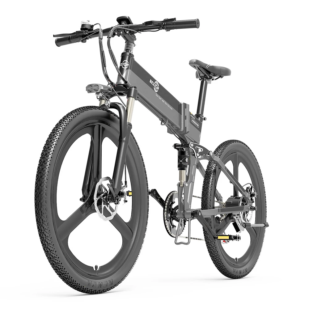 BEZIOR X500 Pro Folding Electric Bike Bicycle 26 Inch Tire 500W Motor Max Speed 30Km/h 48V 10.4Ah Battery Aluminum Alloy Frame Shimano 7-Speed Shift 100KM Power-Assisted Range LCD Display IP54 Waterproof Max Load 200KG - Black Grey 2 BEZIOR X500 Pro Folding Electric Bike Bicycle 26 Inch Tire 500W Motor Max Speed 30Km/h 48V 10.4Ah Battery Aluminum Alloy Frame Shimano 7-Speed Shift 100KM Power-Assisted Range LCD Display IP54 Waterproof Max Load 200KG - Black Grey - Image 2