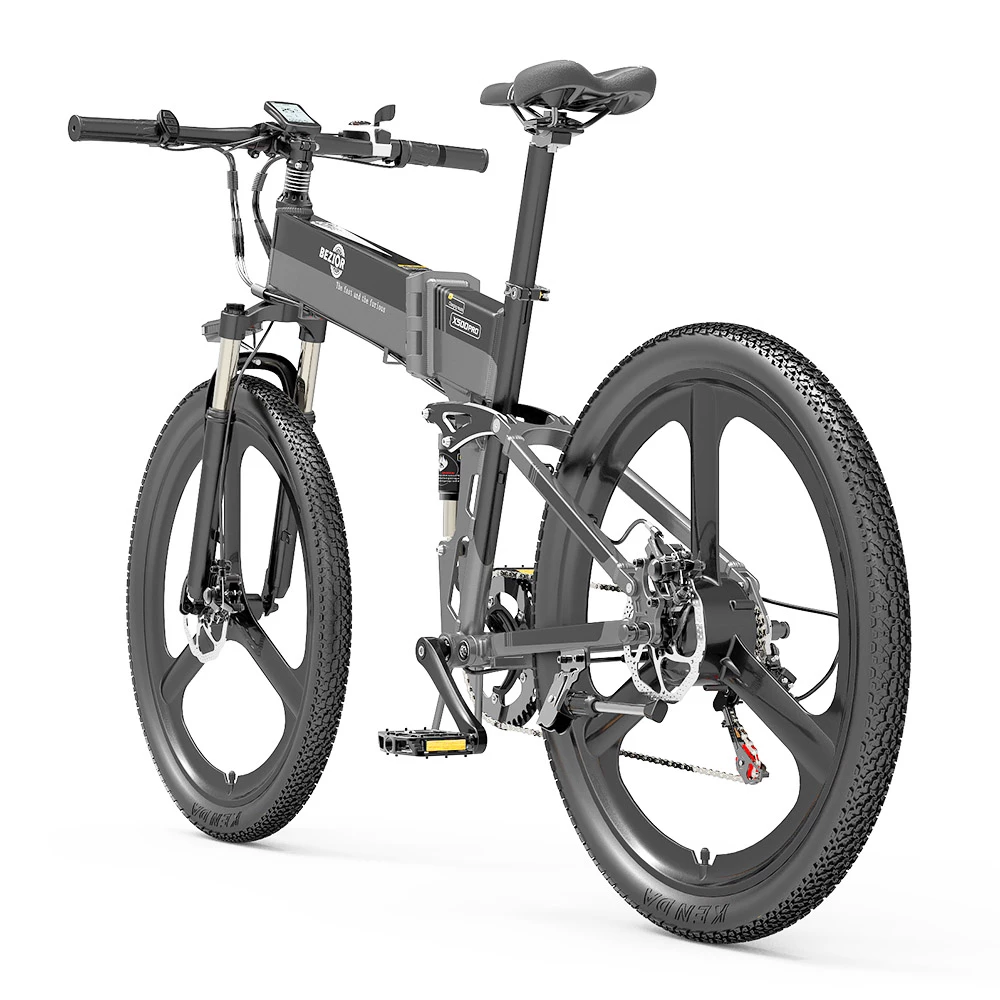 BEZIOR X500 Pro Folding Electric Bike Bicycle 26 Inch Tire 500W Motor Max Speed 30Km/h 48V 10.4Ah Battery Aluminum Alloy Frame Shimano 7-Speed Shift 100KM Power-Assisted Range LCD Display IP54 Waterproof Max Load 200KG - Black Grey 3 BEZIOR X500 Pro Folding Electric Bike Bicycle 26 Inch Tire 500W Motor Max Speed 30Km/h 48V 10.4Ah Battery Aluminum Alloy Frame Shimano 7-Speed Shift 100KM Power-Assisted Range LCD Display IP54 Waterproof Max Load 200KG - Black Grey - Image 3