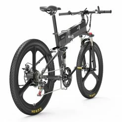 BEZIOR X500 Pro Folding Electric Bike Bicycle 26 Inch Tire 500W Motor Max Speed 30Km/h 48V 10.4Ah Battery Aluminum Alloy Frame Shimano 7-Speed Shift 100KM Power-Assisted Range LCD Display IP54 Waterproof Max Load 200KG - Black Grey 9 BEZIOR X500 Pro Folding Electric Bike Bicycle 26 Inch Tire 500W Motor Max Speed 30Km/h 48V 10.4Ah Battery Aluminum Alloy Frame Shimano 7-Speed Shift 100KM Power-Assisted Range LCD Display IP54 Waterproof Max Load 200KG - Black Grey -Zhengbu Shop BEZIOR X500 PRO Electric Mountain Folding Bike Black Grey 518492 3