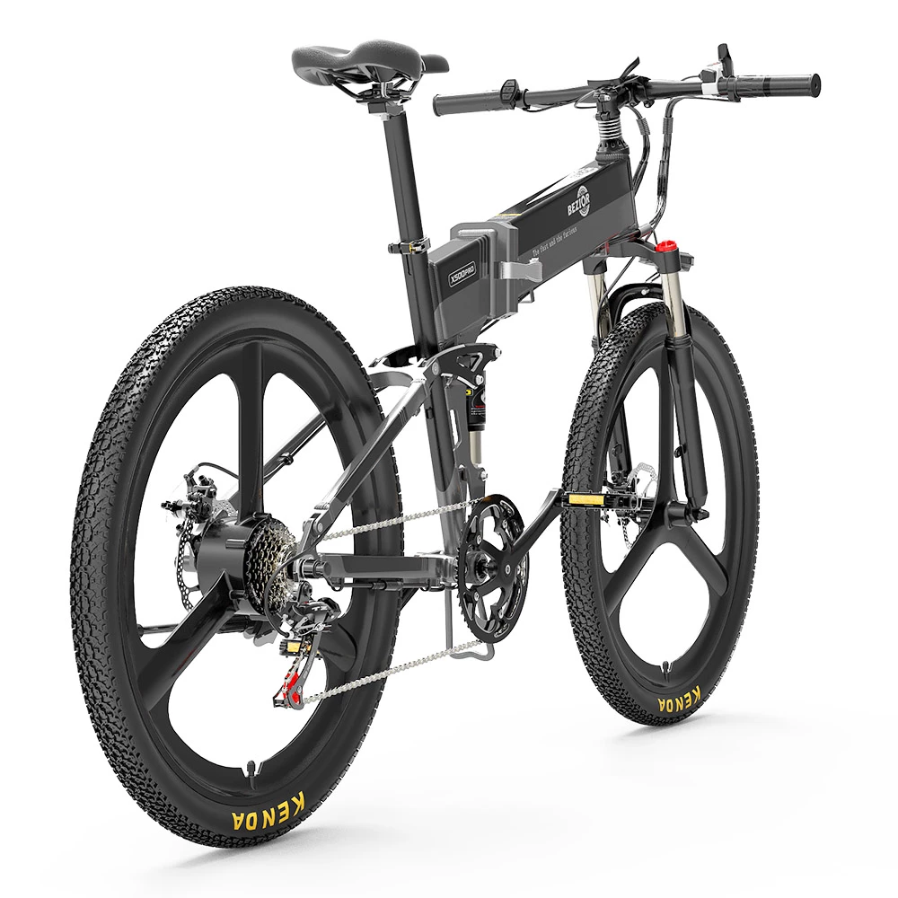 BEZIOR X500 Pro Folding Electric Bike Bicycle 26 Inch Tire 500W Motor Max Speed 30Km/h 48V 10.4Ah Battery Aluminum Alloy Frame Shimano 7-Speed Shift 100KM Power-Assisted Range LCD Display IP54 Waterproof Max Load 200KG - Black Grey 4 BEZIOR X500 Pro Folding Electric Bike Bicycle 26 Inch Tire 500W Motor Max Speed 30Km/h 48V 10.4Ah Battery Aluminum Alloy Frame Shimano 7-Speed Shift 100KM Power-Assisted Range LCD Display IP54 Waterproof Max Load 200KG - Black Grey - Image 4