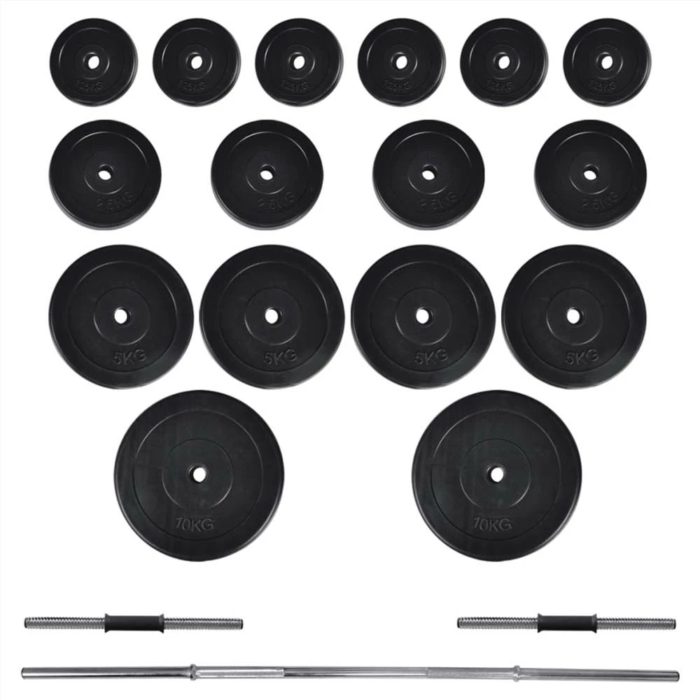 Barbell + 2 Dumbbell Set 60.5kg - Image 4