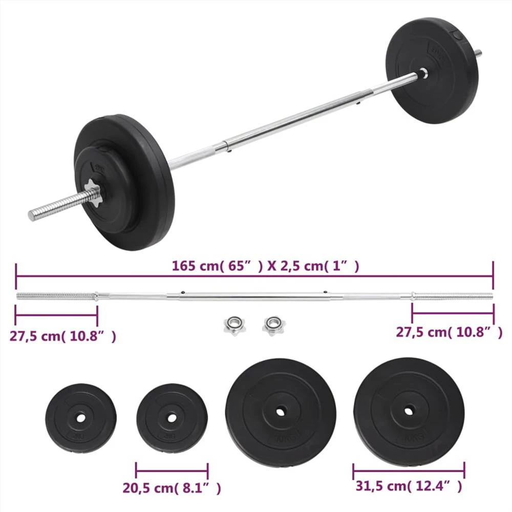 Barbell With Plates Set 30 Kg - Image 5