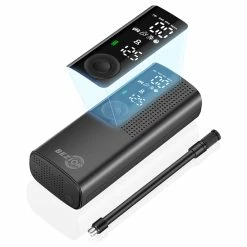 Bezior Mini Inflator Air Compressor Pump 2000mAh 120PSI With Digital Gauge For Bike Car Tyre 8 Bezior Mini Inflator Air Compressor Pump 2000mAh 120PSI With Digital Gauge For Bike Car Tyre -Zhengbu Shop Bezior Mini Inflator Air Compressor Pump 499873 2