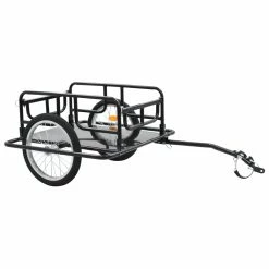 Bike Cargo Trailer 130x73x48.5 Cm Steel Black