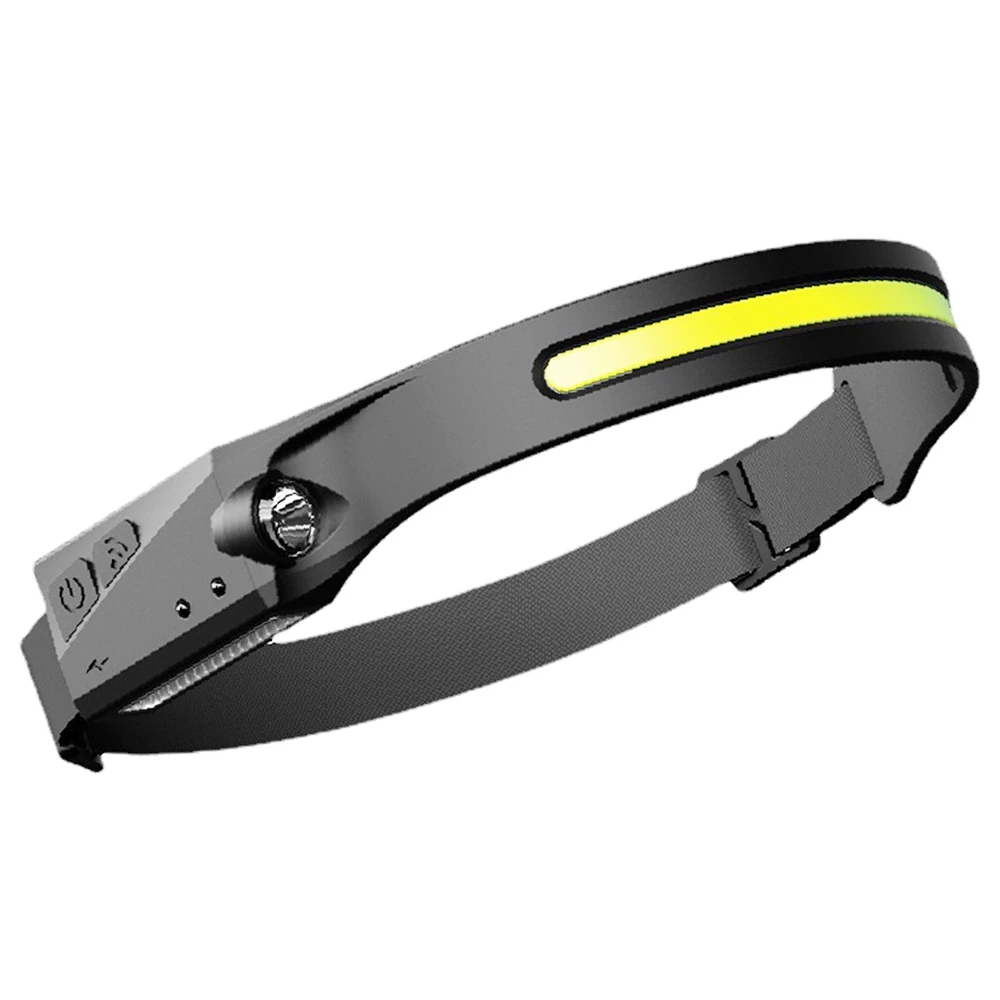 Bright LED Headlamp 270 Degree Wide Beam & Spotlight, 4 Sensor Modes For Outdoor Cycling, Camping, Hiking - Black 1 Bright LED Headlamp 270 Degree Wide Beam & Spotlight, 4 Sensor Modes For Outdoor Cycling, Camping, Hiking - Black
