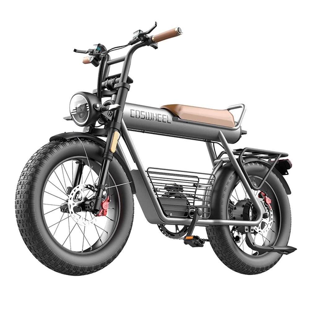 COSWHEEL CT20 Electric Mountain Bike 20*5.0 Inch All-terrain Fat Tire, 750W Brushless Motor 45km/h Max Speed 48V 25Ah Battery 150kg Load 1 COSWHEEL CT20 Electric Mountain Bike 20*5.0 Inch All-terrain Fat Tire, 750W Brushless Motor 45km/h Max Speed 48V 25Ah Battery 150kg Load
