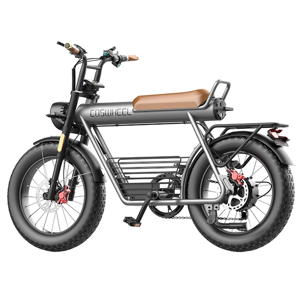 COSWHEEL CT20 Electric Mountain Bike 20*5.0 Inch All-terrain Fat Tire, 750W Brushless Motor 45km/h Max Speed 48V 25Ah Battery 150kg Load 5 COSWHEEL CT20 Electric Mountain Bike 20*5.0 Inch All-terrain Fat Tire, 750W Brushless Motor 45km/h Max Speed 48V 25Ah Battery 150kg Load - Image 5