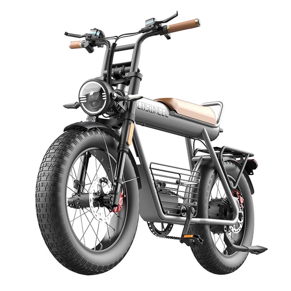 COSWHEEL CT20 Electric Mountain Bike 20*5.0 Inch All-terrain Fat Tire, 750W Brushless Motor 45km/h Max Speed 48V 25Ah Battery 150kg Load - Image 3