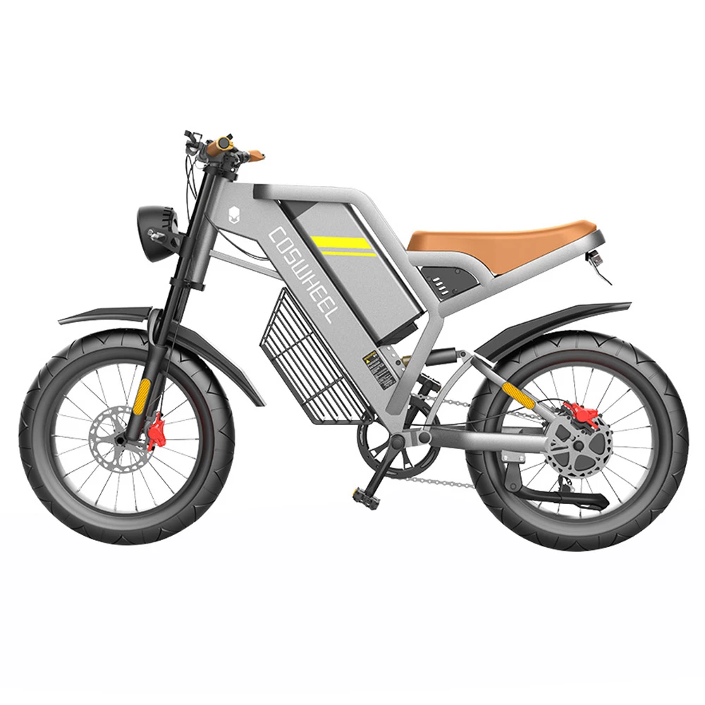 COSWHEEL GT20 Electric Off-road Bike, 20*4.0 Inch Tire, 750W Motor 45km/h Max Speed, 25Ah Battery For 140-160km Range - Image 4