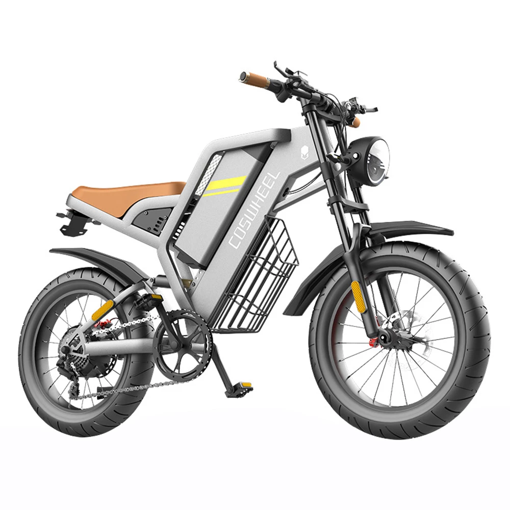 COSWHEEL GT20 Electric Off-road Bike, 20*4.0 Inch Tire, 750W Motor 45km/h Max Speed, 25Ah Battery For 140-160km Range - Image 5
