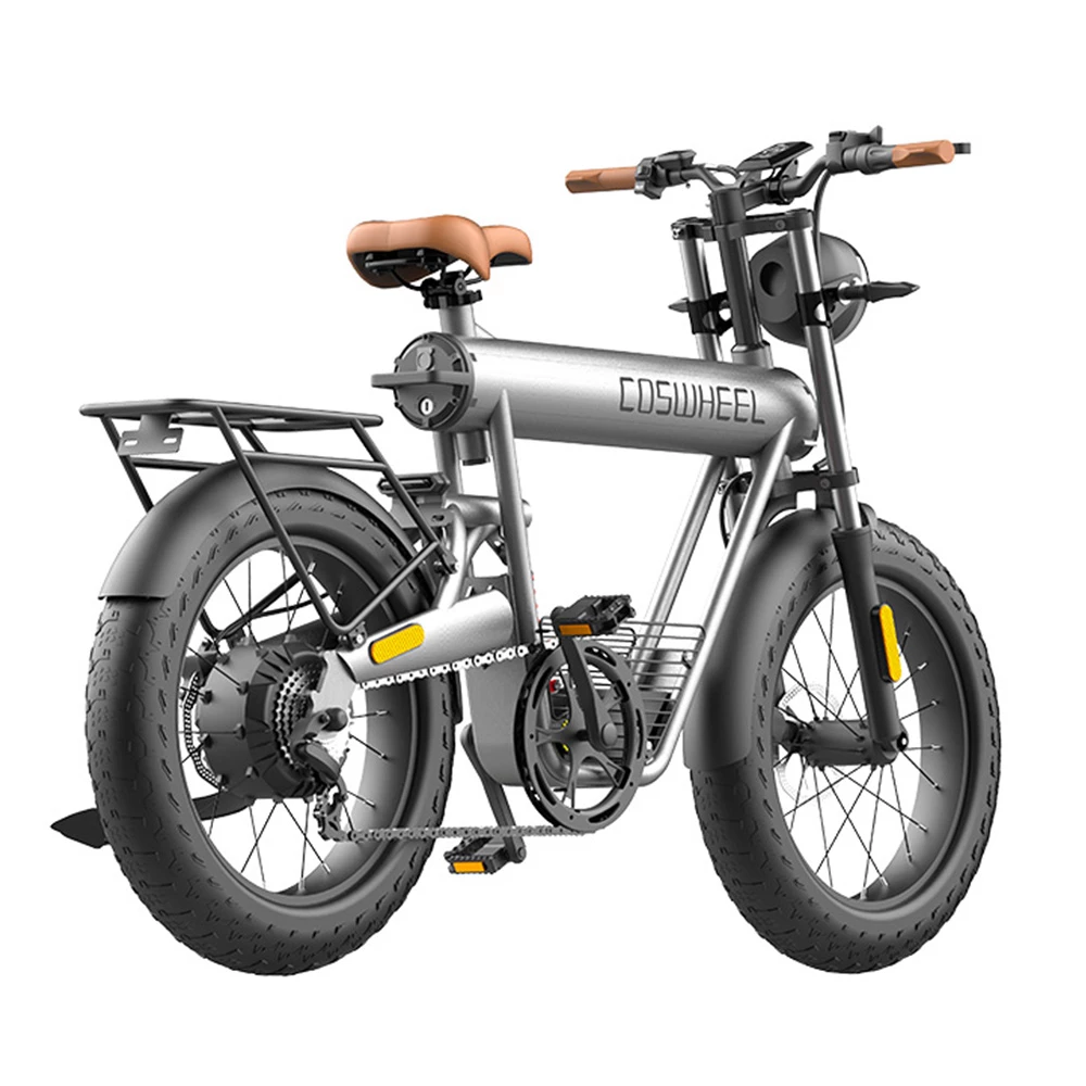 COSWHEEL T20R All-Terrain E-Bike, 20*4.0 Inch Fat Tires, 750W Brushless Motor 45km/h Max Speed, 20Ah Battery For 150KM Long Range 150kg Load 6 COSWHEEL T20R All-Terrain E-Bike, 20*4.0 Inch Fat Tires, 750W Brushless Motor 45km/h Max Speed, 20Ah Battery For 150KM Long Range 150kg Load - Image 6