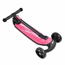 Kick Scooter Glide Scooter With Extra Wide PU Light-Up Wheels And 4 Adjustable Heights For Children From 3-12 Pink 8 Kick Scooter Glide Scooter With Extra Wide PU Light-Up Wheels And 4 Adjustable Heights For Children From 3-12 Pink -Zhengbu Shop Children Scooter Pink 426992 2
