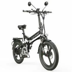 Alternative view of Cyrusher XF590 Folding Electric Bike 500W 48V 10 Ah Battery 7 Speed City E-bike - White