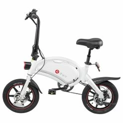 DYU D3+ Folding Moped Electric Bike 14 Inch Inflatable Rubber Tires 240W Motor Max Speed 25km/h Up To 45km Range Dual Disc Brakes Adjustable Height APP Control - White 8 DYU D3+ Folding Moped Electric Bike 14 Inch Inflatable Rubber Tires 240W Motor Max Speed 25km/h Up To 45km Range Dual Disc Brakes Adjustable Height APP Control - White -Zhengbu Shop D3 DYU Folding Moped Electric Bike 14 Inch White 899291